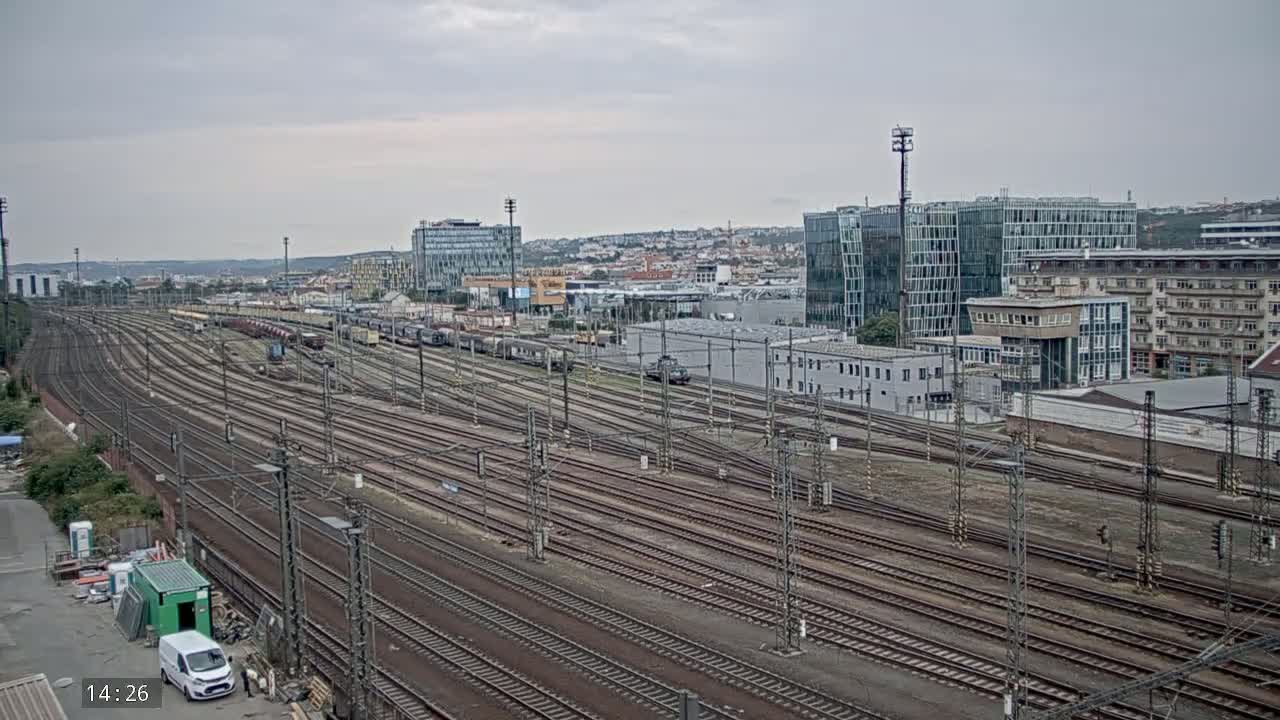 Liben Train Station & City View Live Cam - Liben, Prague, Czechia