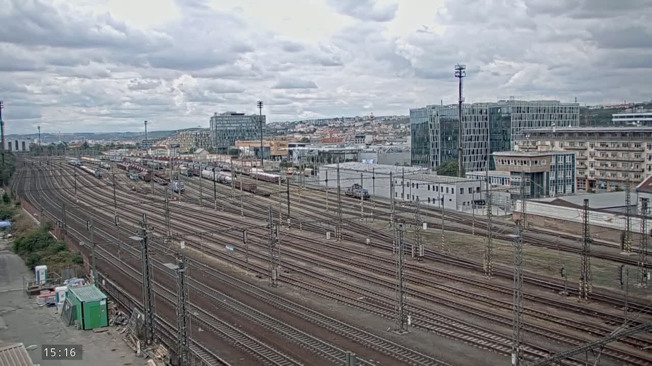 Liben Train Station & City View Live Cam - Liben, Prague, Czechia