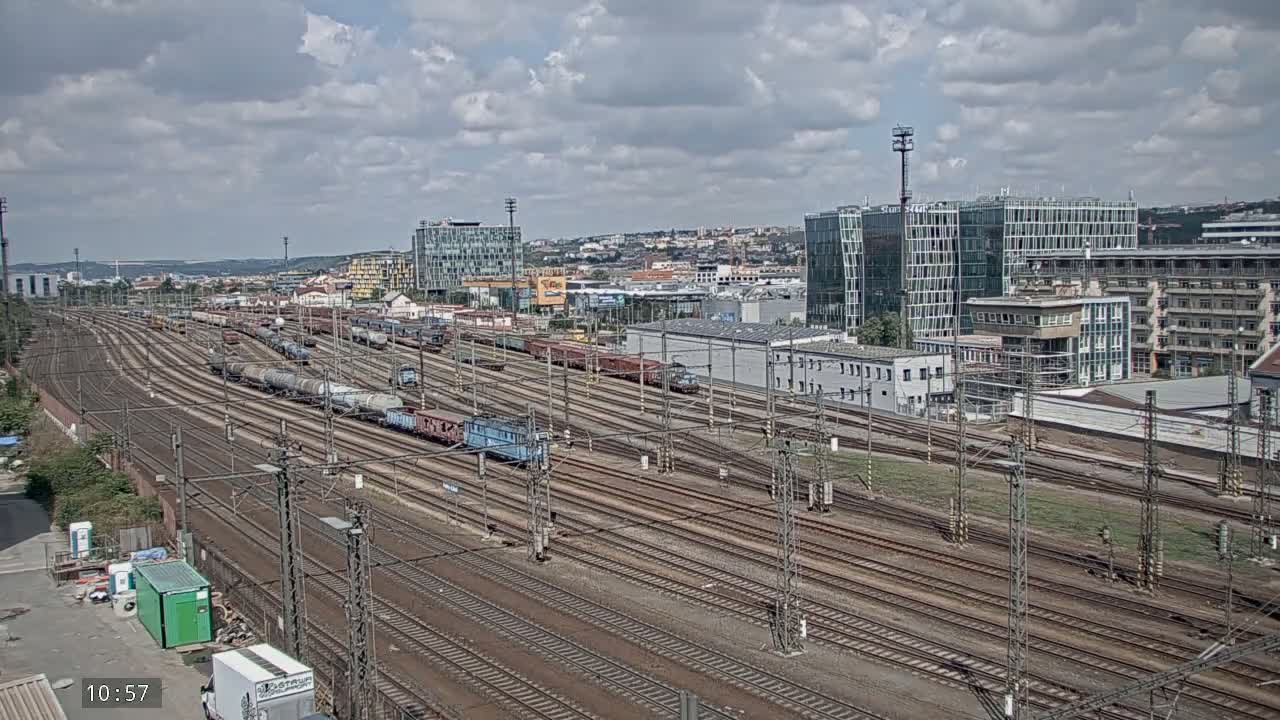 Liben Train Station & City View Live Cam - Liben, Prague, Czechia