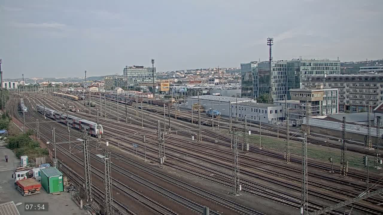 Liben Train Station & City View Live Cam - Liben, Prague, Czechia