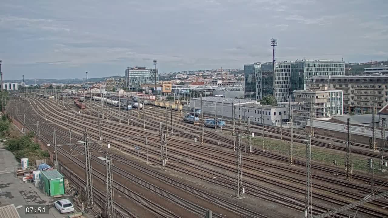 Liben Train Station & City View Live Cam - Liben, Prague, Czechia