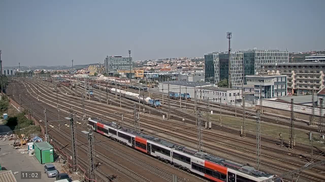 Liben Train Station & City View Live Cam - Liben, Prague, Czechia