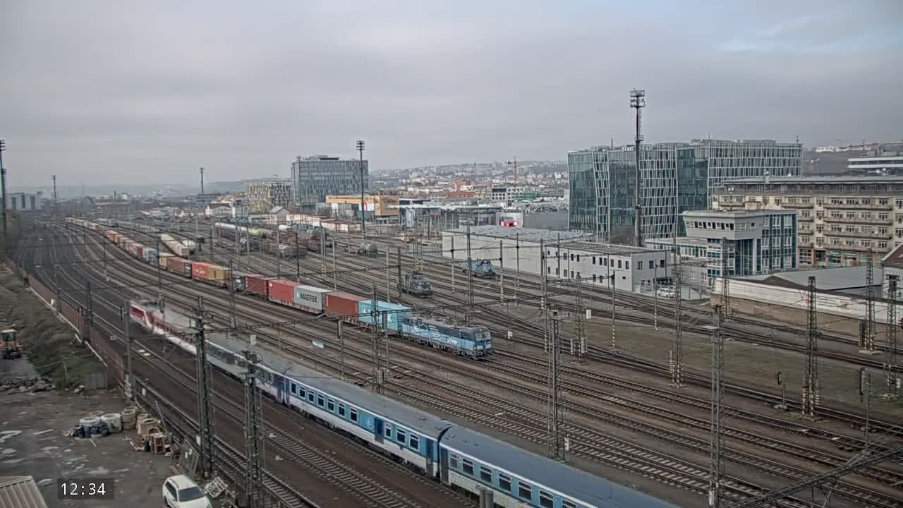 Liben Train Station & City View Live Cam - Liben, Prague, Czechia