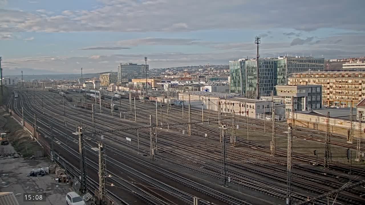 Liben Train Station & City View Live Cam - Liben, Prague, Czechia