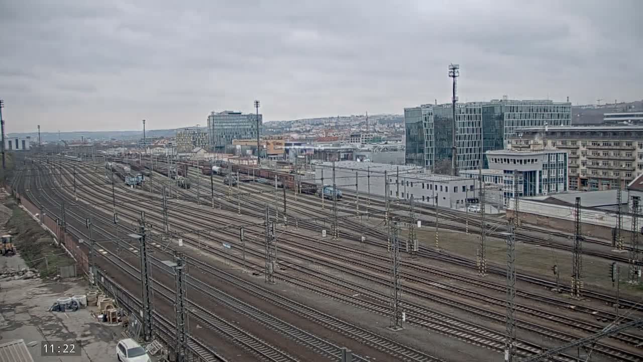 Liben Train Station & City View Live Cam - Liben, Prague, Czechia