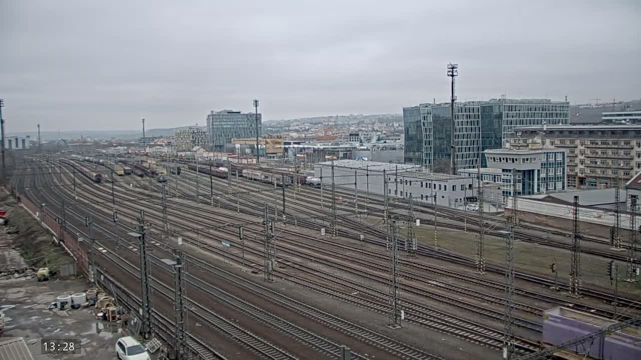 Liben Train Station & City View Live Cam - Liben, Prague, Czechia