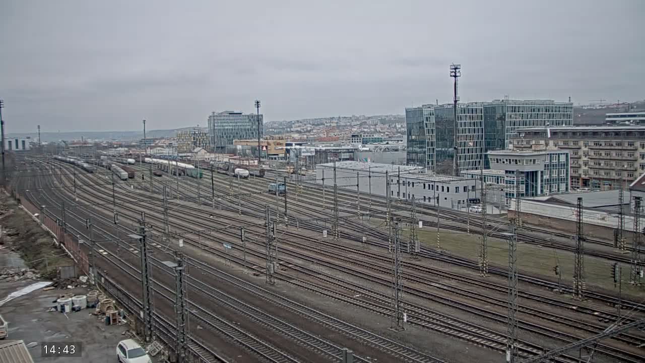 Liben Train Station & City View Live Cam - Liben, Prague, Czechia
