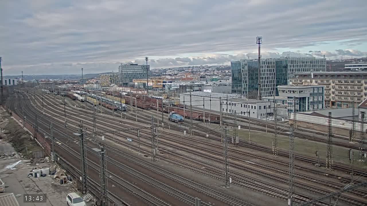 Liben Train Station & City View Live Cam - Liben, Prague, Czechia