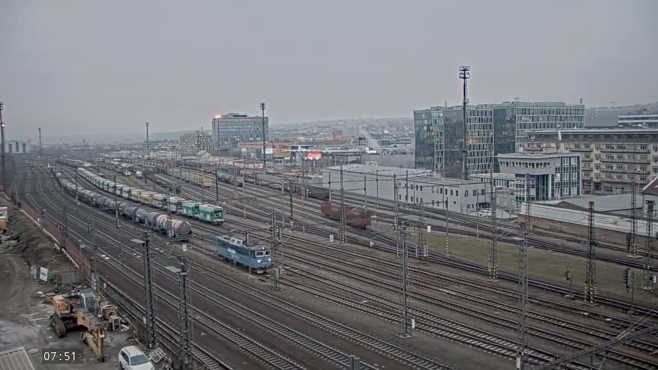 Liben Train Station & City View Live Cam - Liben, Prague, Czechia