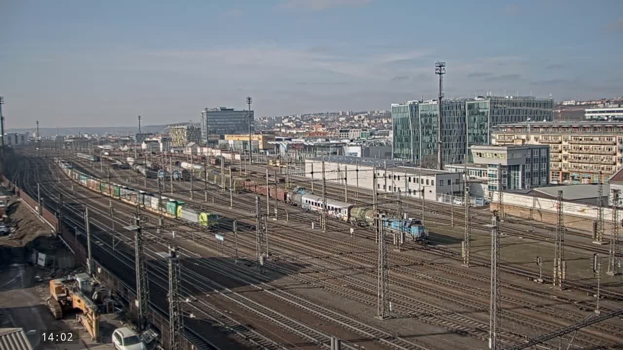 Liben Train Station & City View Live Cam - Liben, Prague, Czechia