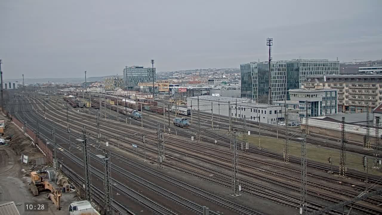 Liben Train Station & City View Live Cam - Liben, Prague, Czechia