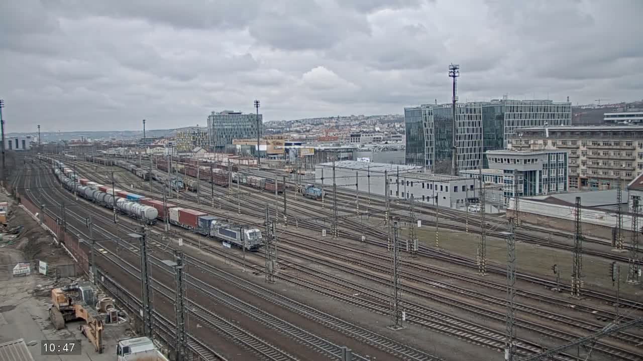 Liben Train Station & City View Live Cam - Liben, Prague, Czechia
