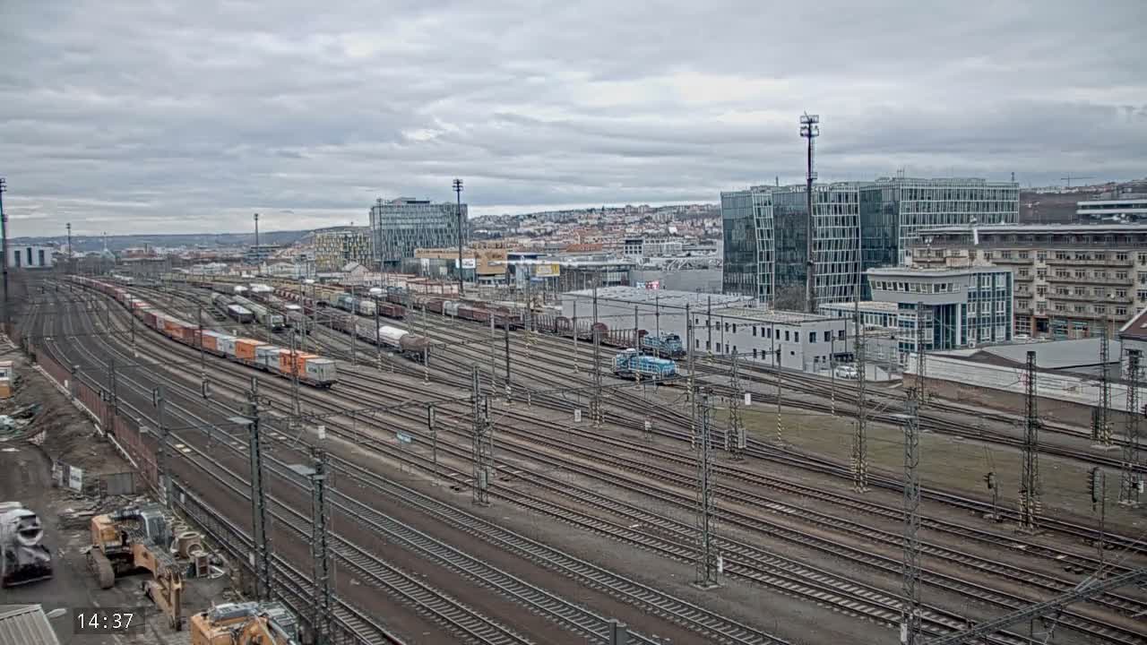 Liben Train Station & City View Live Cam - Liben, Prague, Czechia