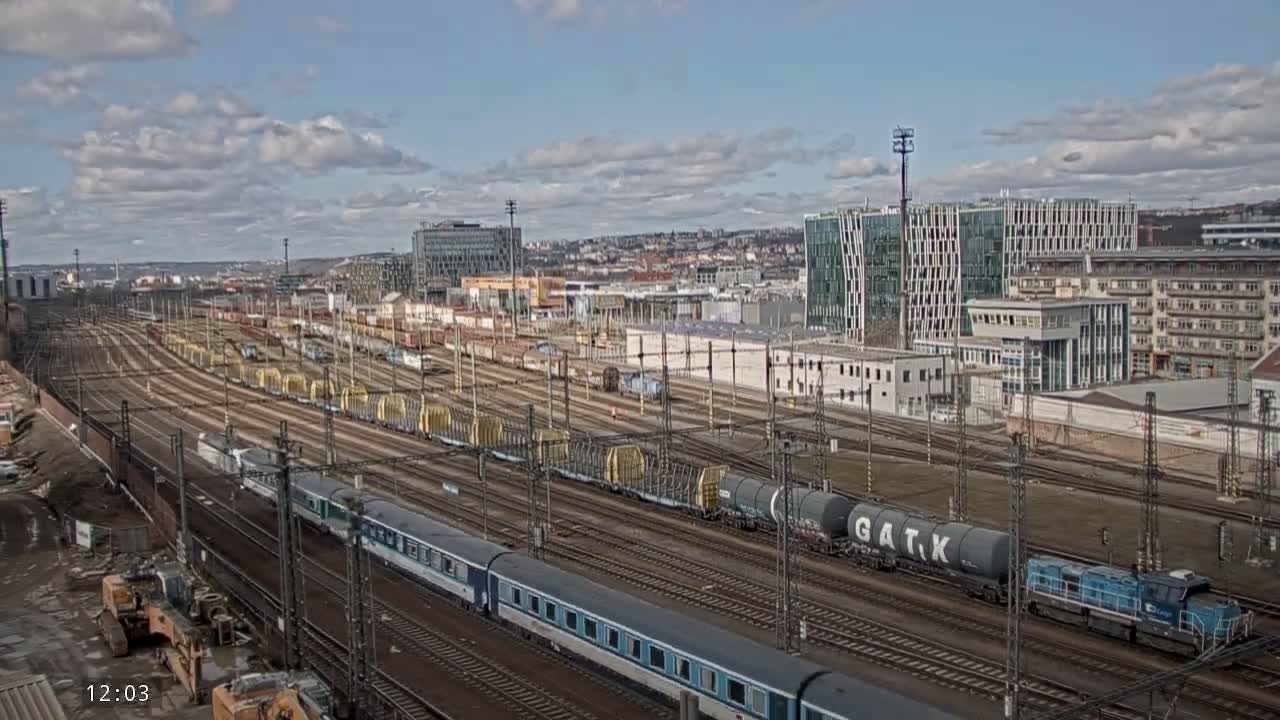 Liben Train Station & City View Live Cam - Liben, Prague, Czechia