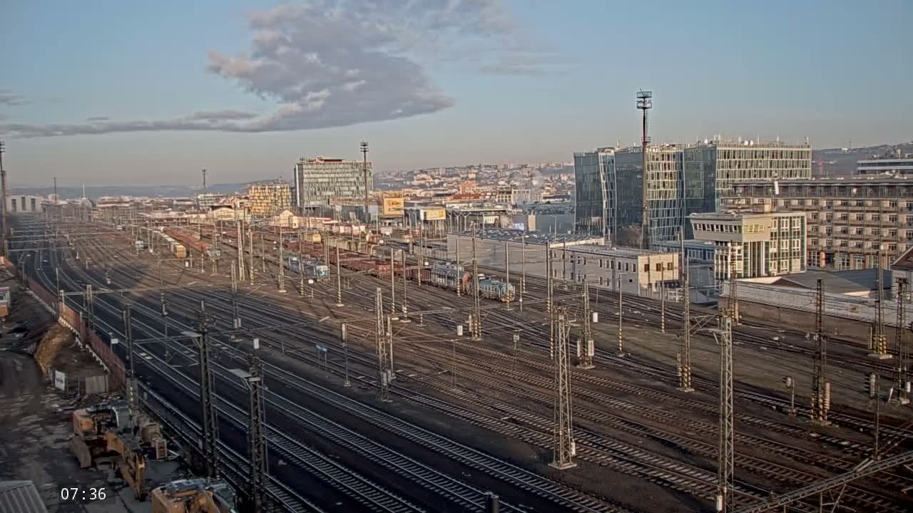 Liben Train Station & City View Live Cam - Liben, Prague, Czechia
