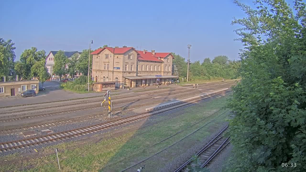 Luzna u Rakovnika Train Station Live Cam - Rakovnik, Central Bohemian, Czechia