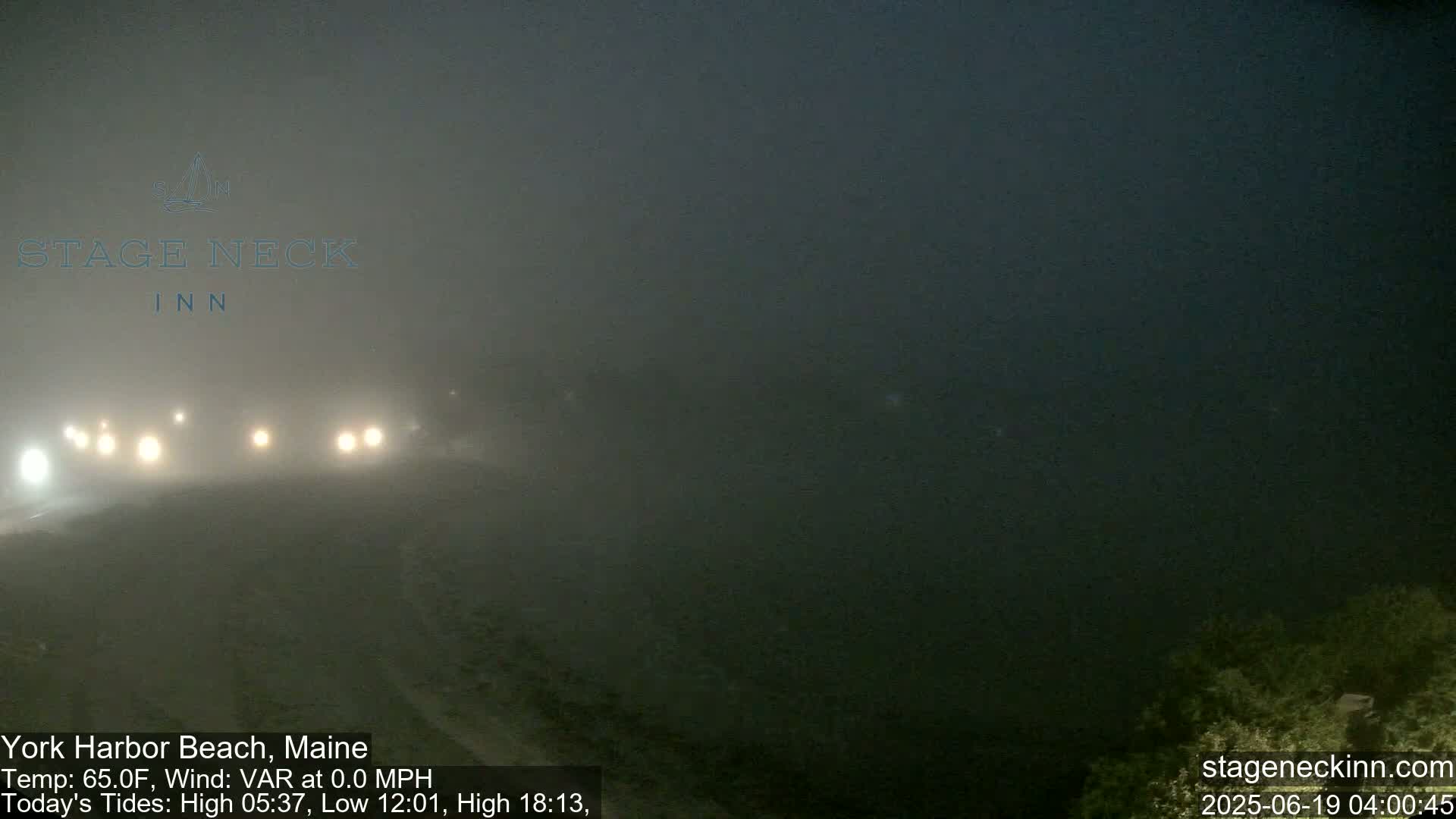 York Harbor Beach Live Cam, Maine USA 