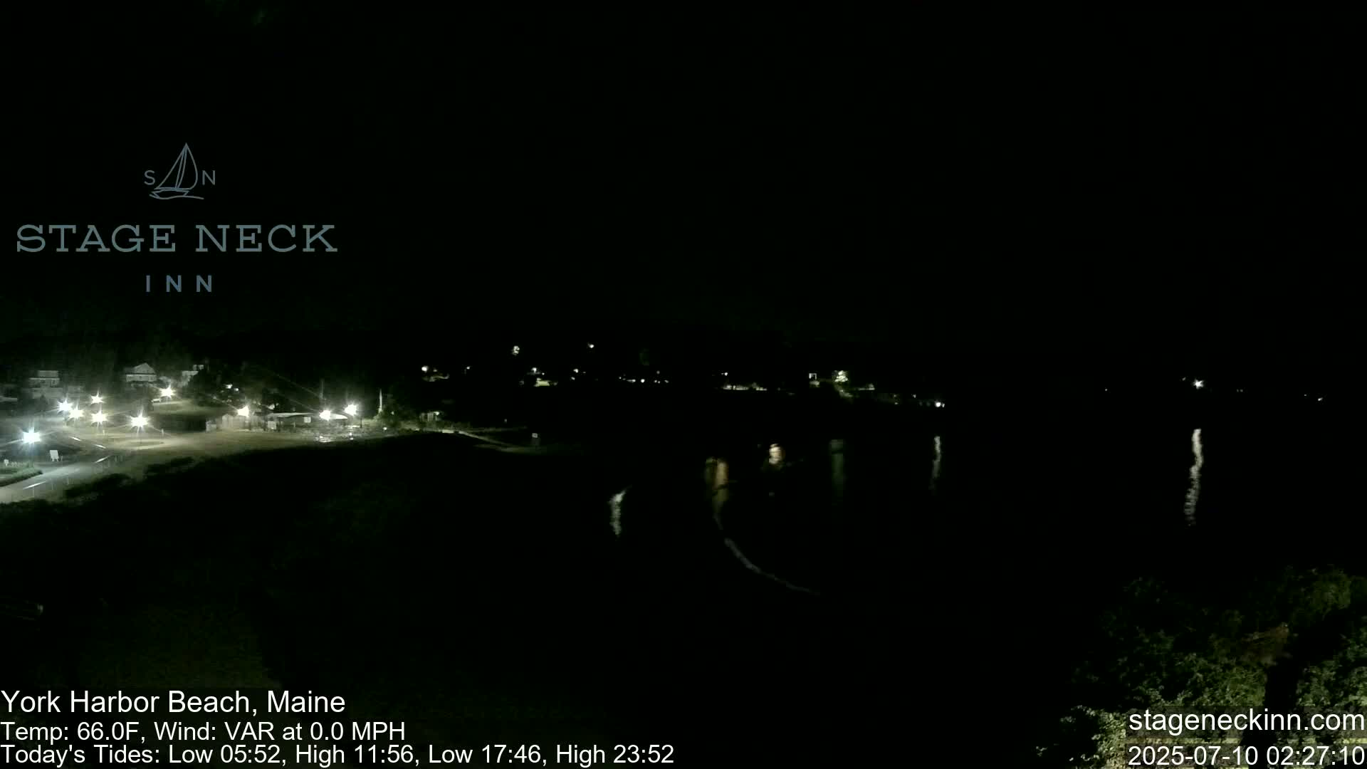York Harbor Beach Live Cam, Maine USA 