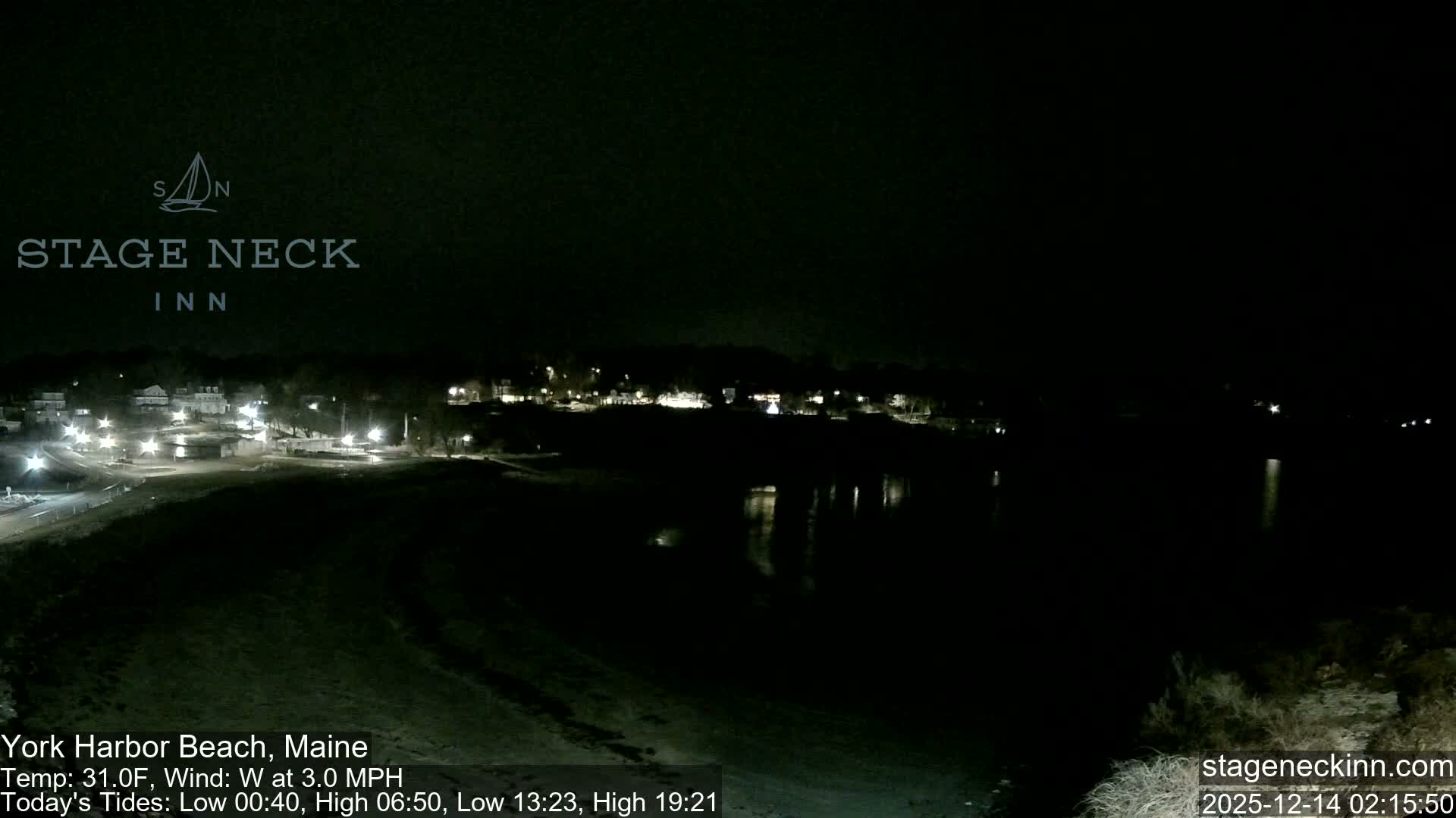 York Harbor Beach Live Cam, Maine USA 