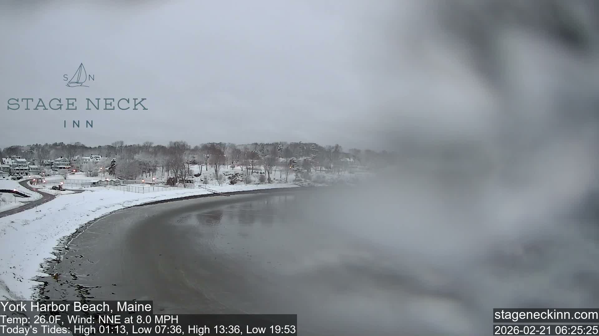 York Harbor Beach Live Cam, Maine USA 