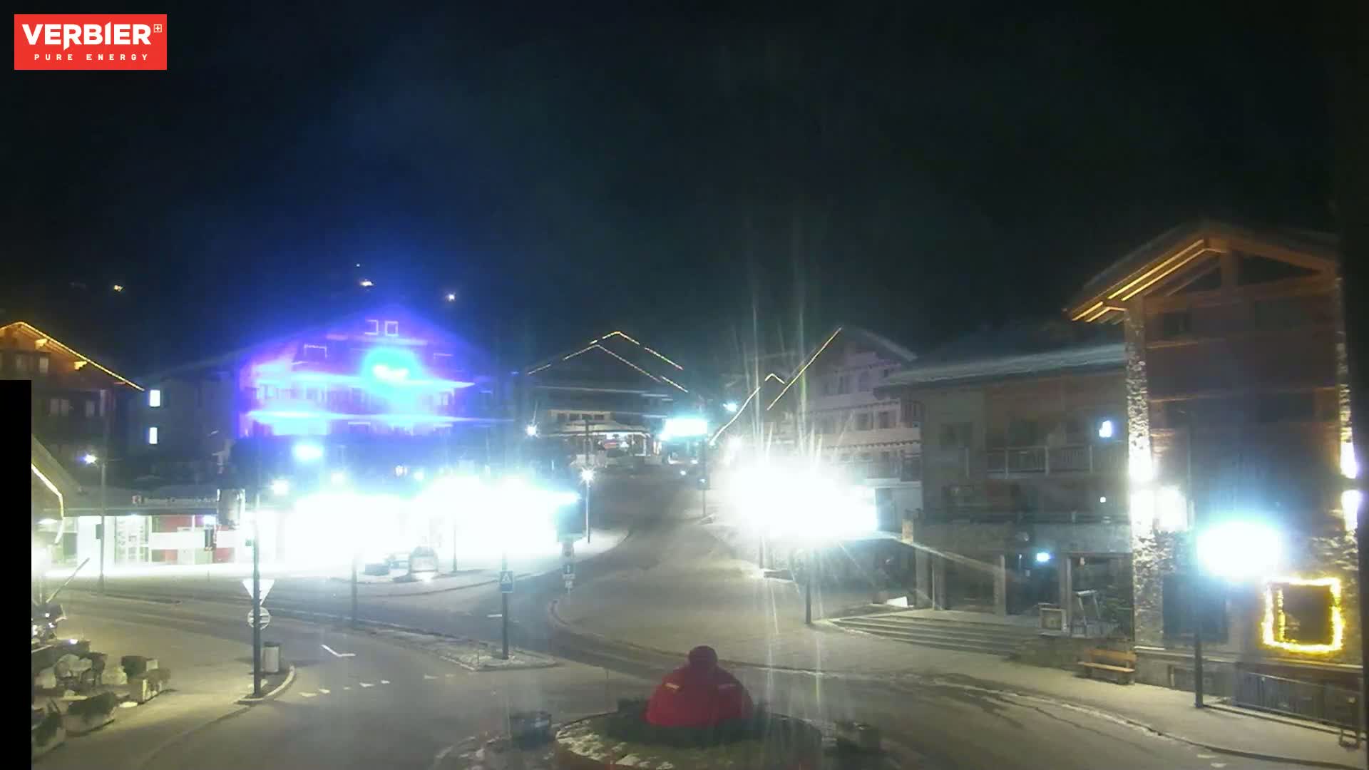 Verbier Ski Village  Center Live Cam - Val de Bagnes, Valais, Switzerland