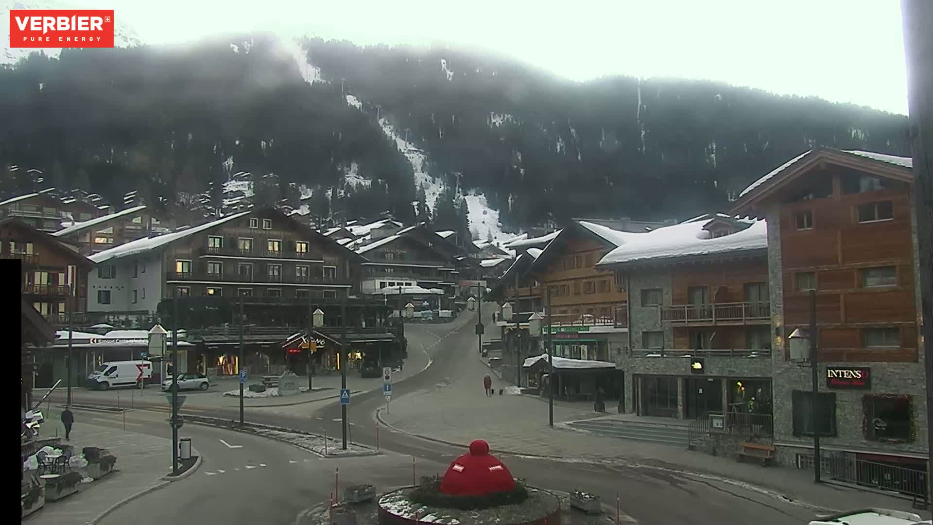Verbier Ski Village  Center Live Cam - Val de Bagnes, Valais, Switzerland