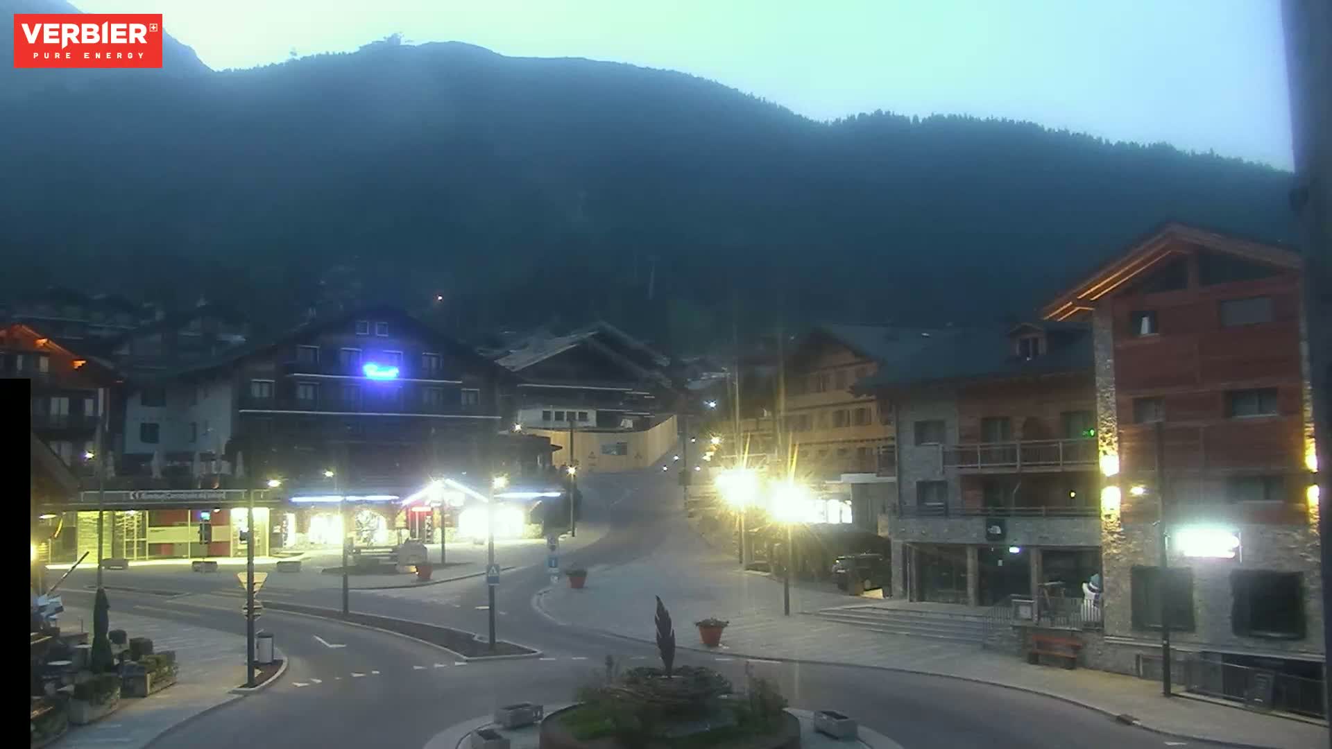 Verbier Ski Village  Center Live Cam - Val de Bagnes, Valais, Switzerland