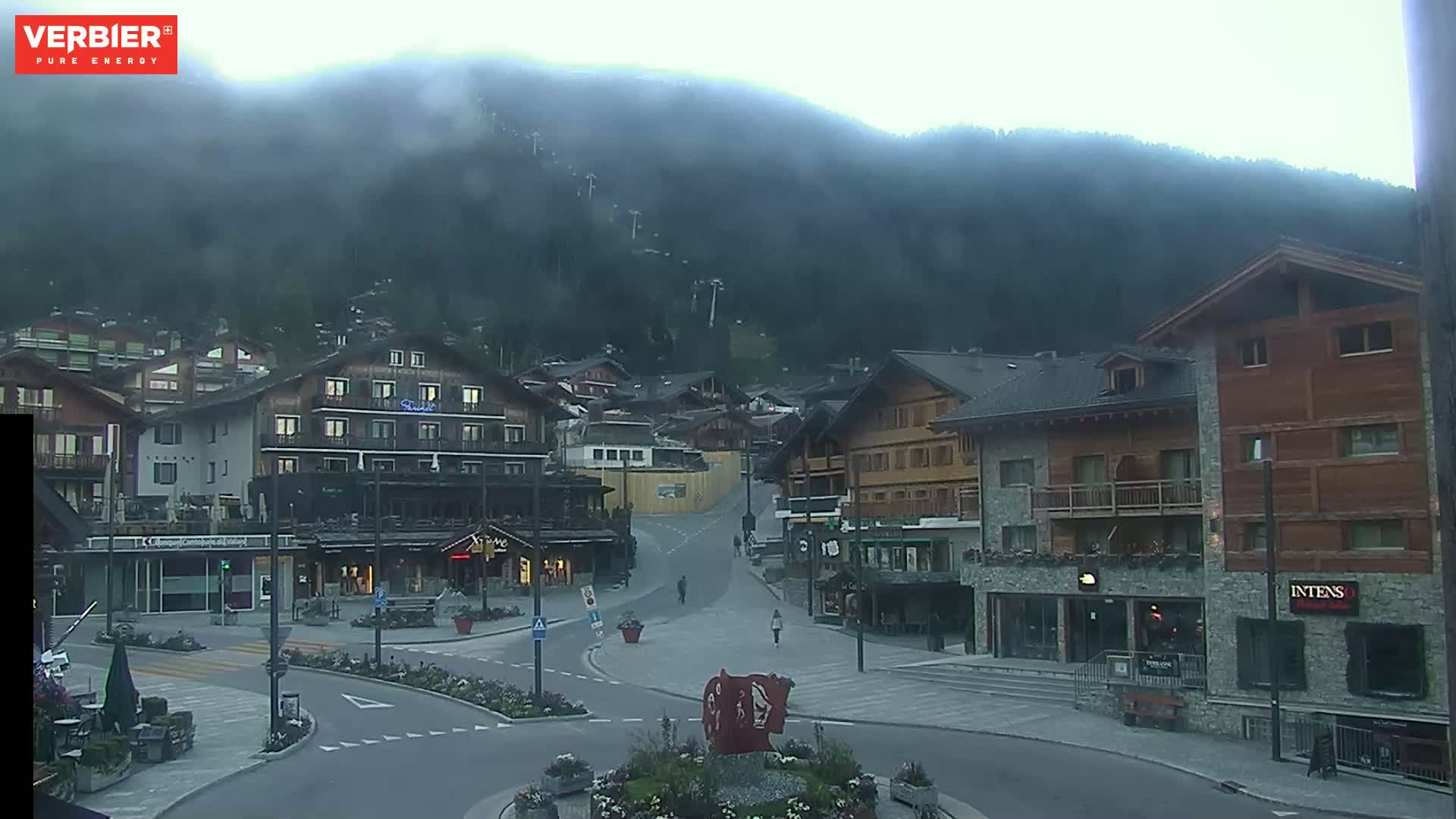 Verbier Ski Village  Center Live Cam - Val de Bagnes, Valais, Switzerland