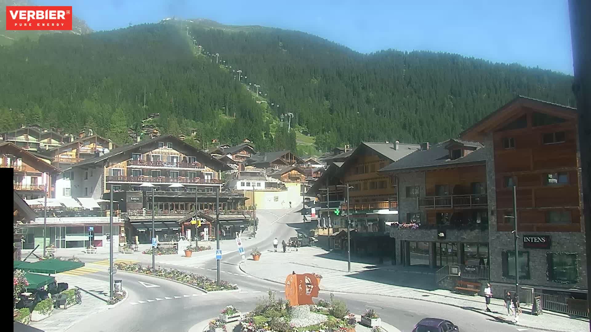 Verbier Ski Village  Center Live Cam - Val de Bagnes, Valais, Switzerland