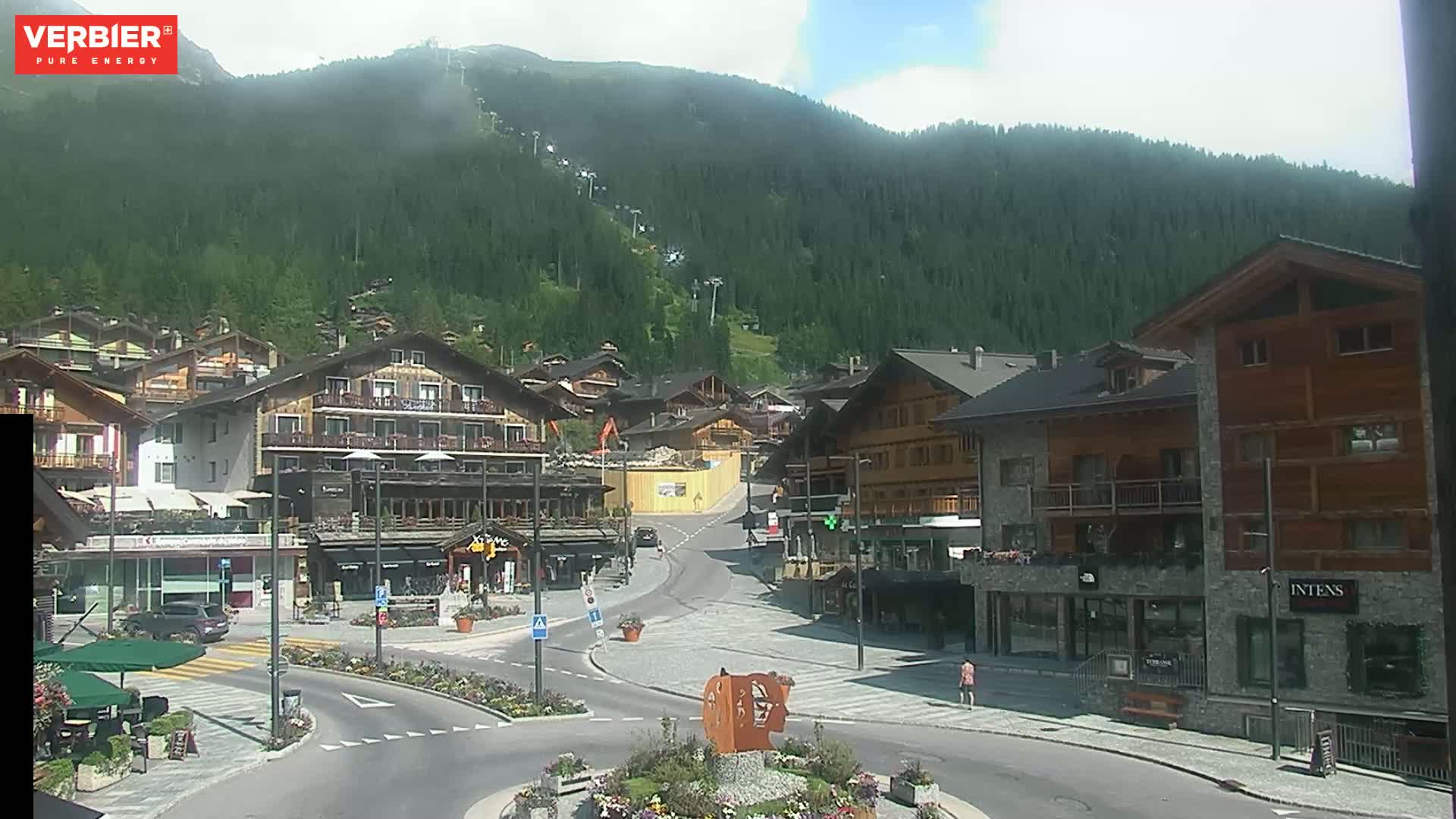 Verbier Ski Village  Center Live Cam - Val de Bagnes, Valais, Switzerland