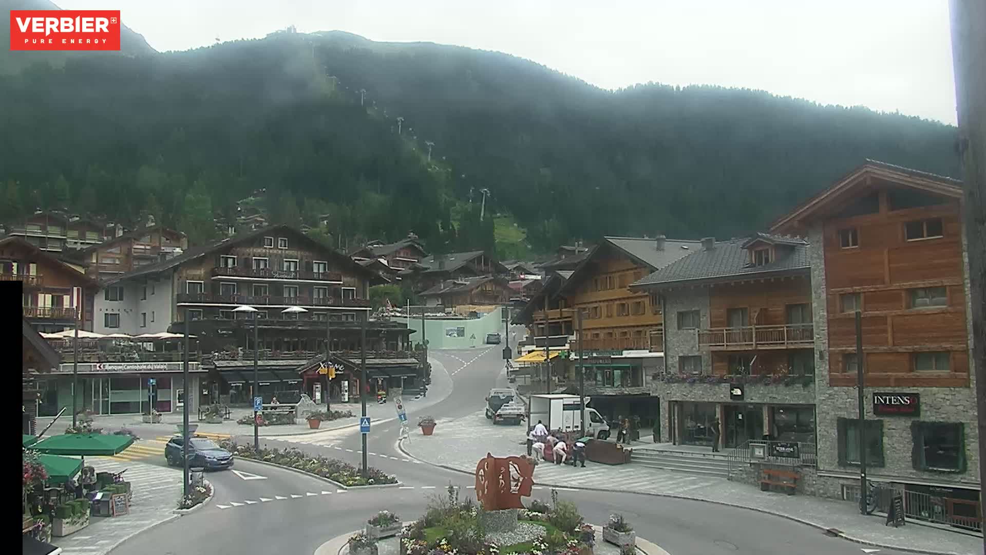 Verbier Ski Village  Center Live Cam - Val de Bagnes, Valais, Switzerland