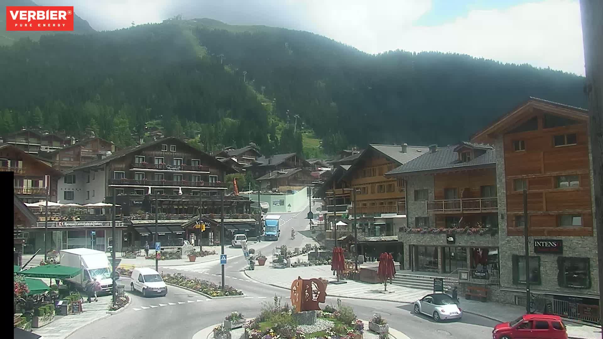 Verbier Ski Village  Center Live Cam - Val de Bagnes, Valais, Switzerland