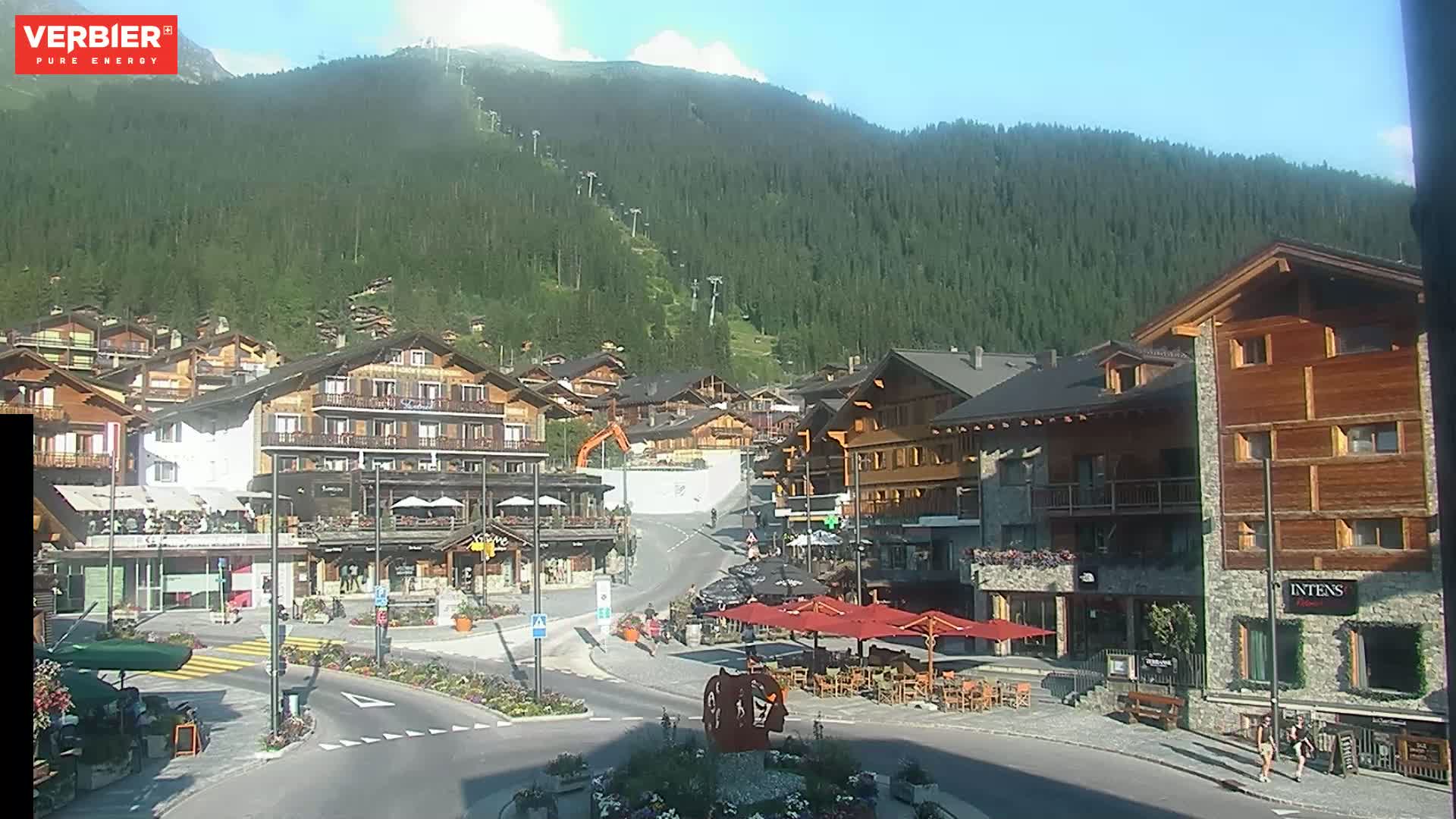 Verbier Ski Village  Center Live Cam - Val de Bagnes, Valais, Switzerland