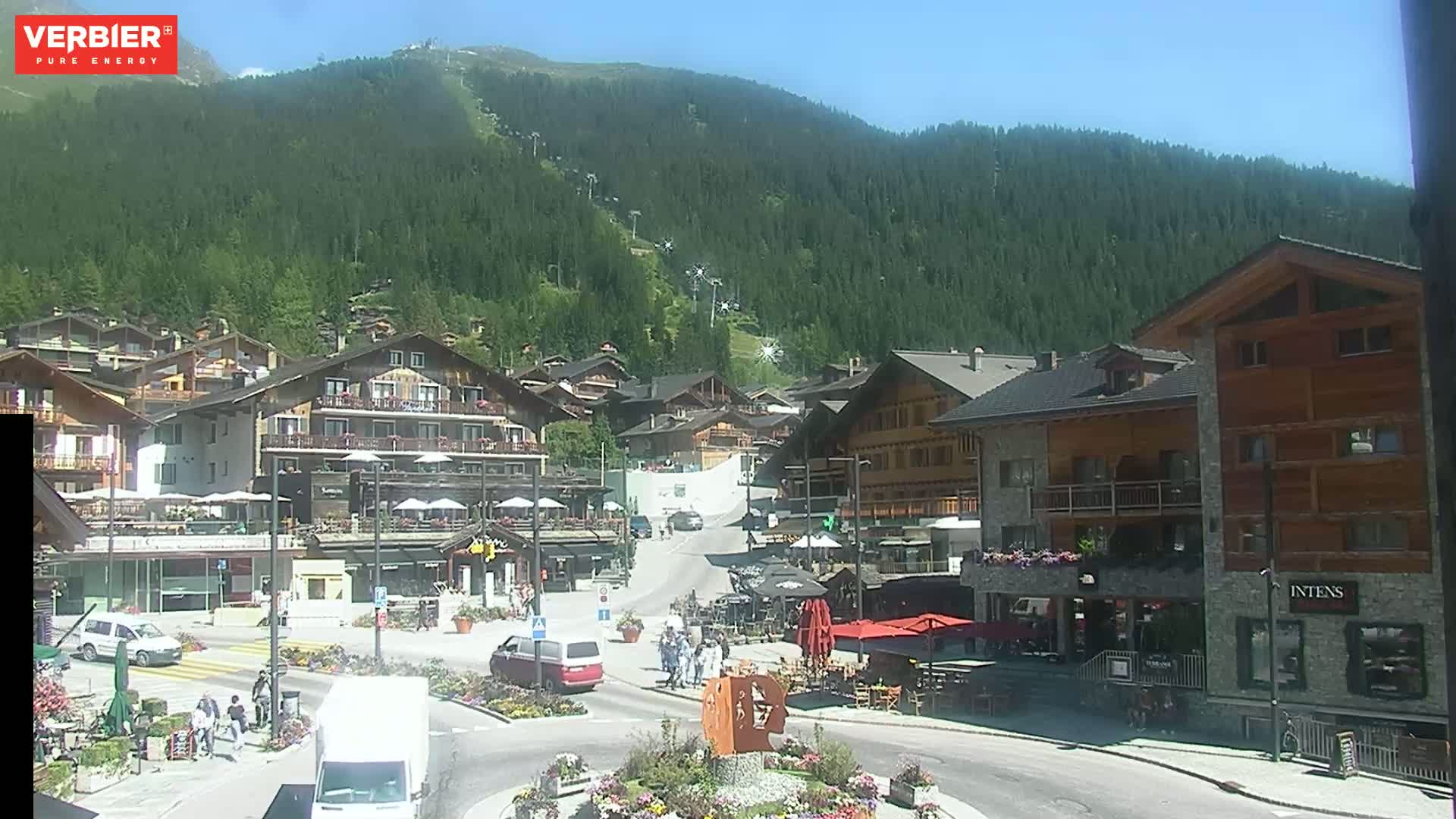 Verbier Ski Village  Center Live Cam - Val de Bagnes, Valais, Switzerland