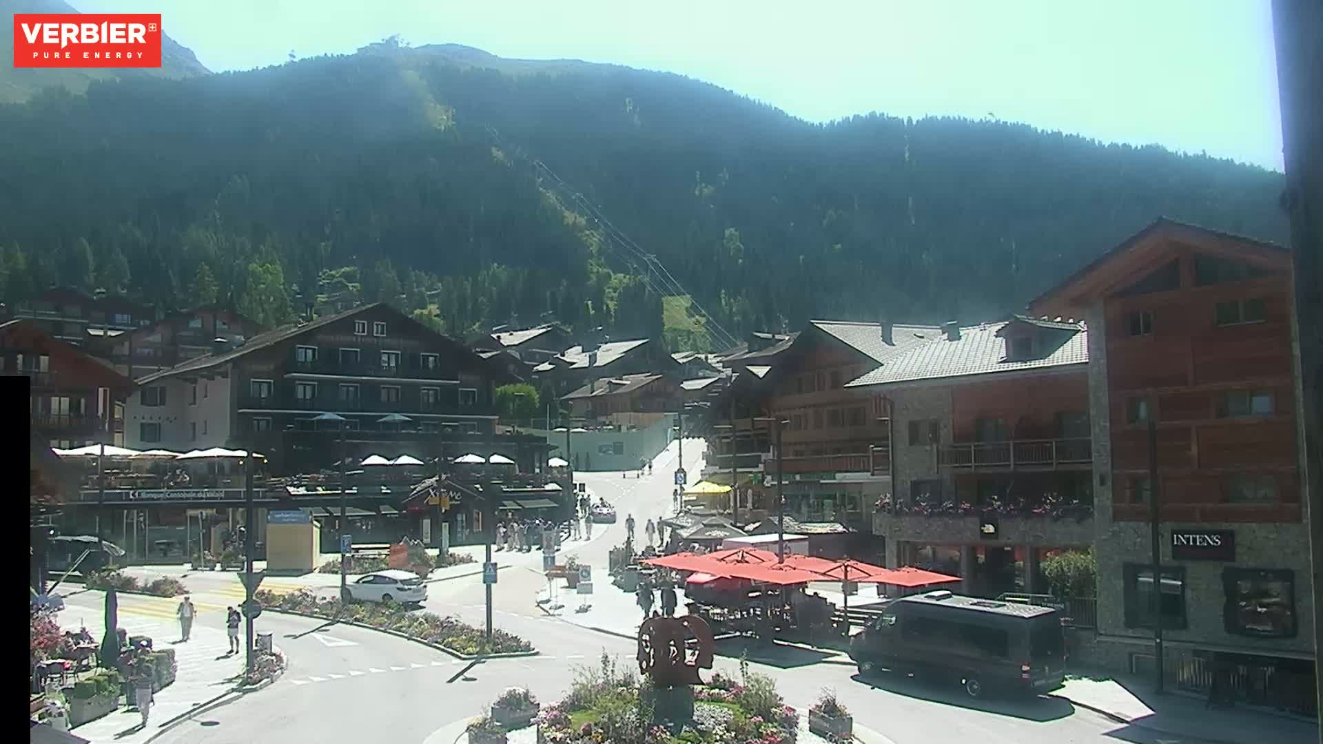 Verbier Ski Village  Center Live Cam - Val de Bagnes, Valais, Switzerland