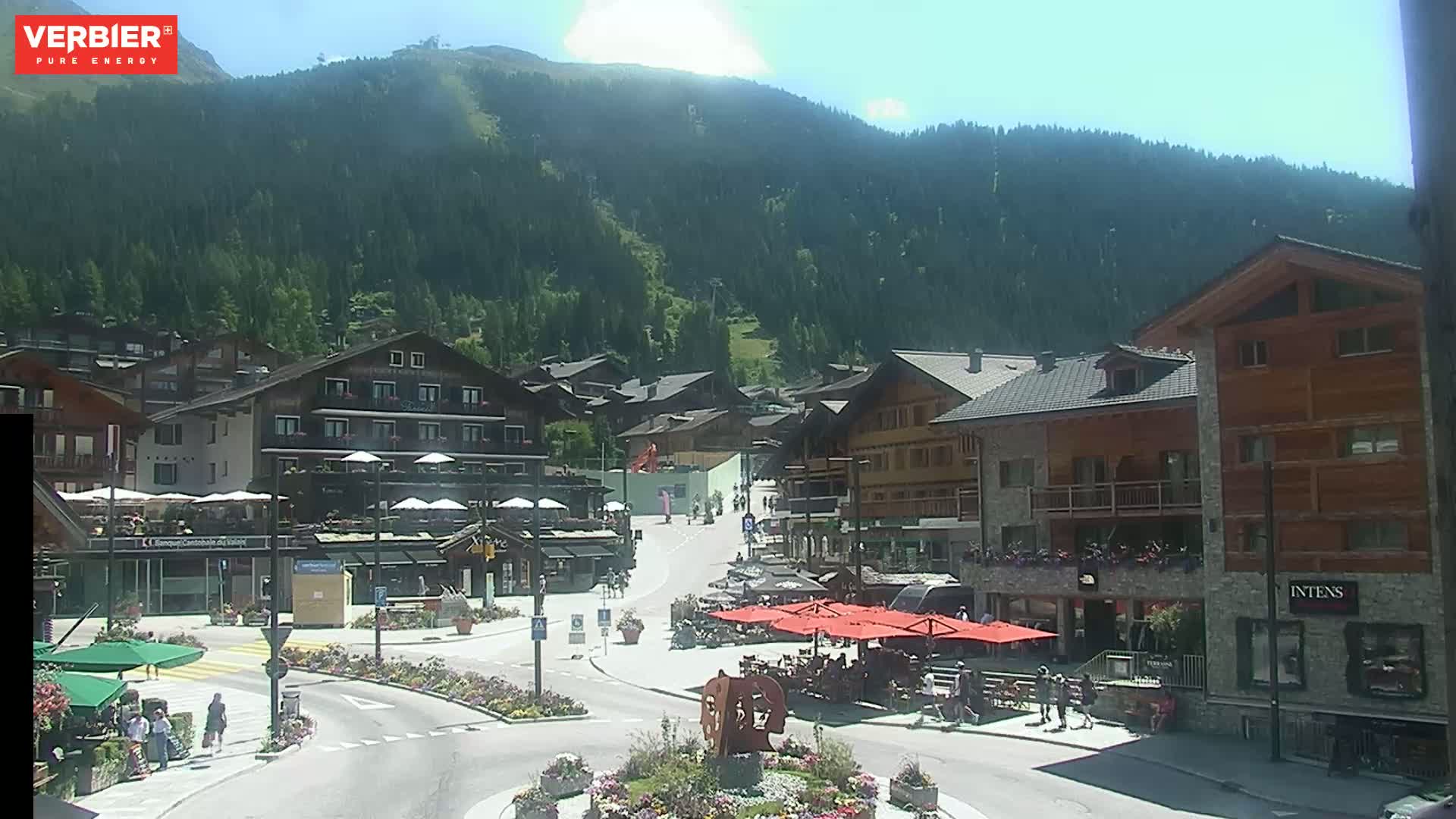 Verbier Ski Village  Center Live Cam - Val de Bagnes, Valais, Switzerland