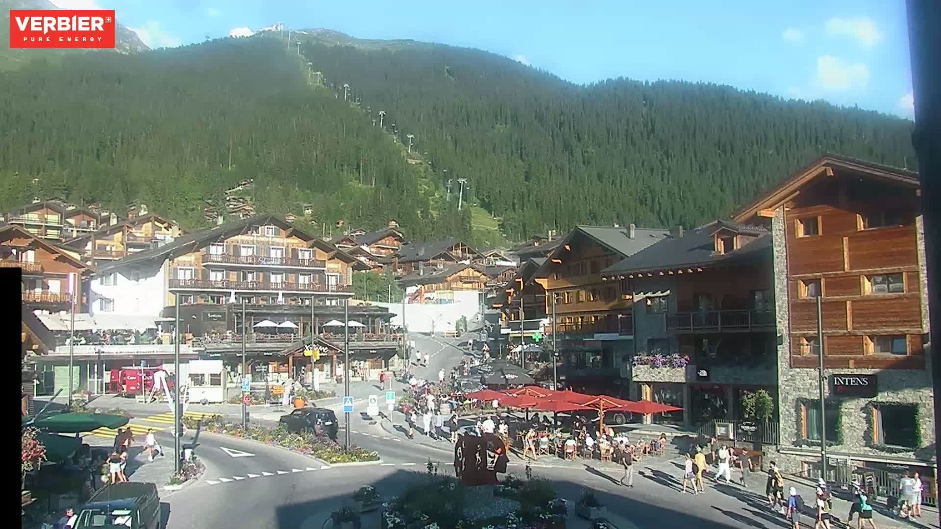 Verbier Ski Village  Center Live Cam - Val de Bagnes, Valais, Switzerland