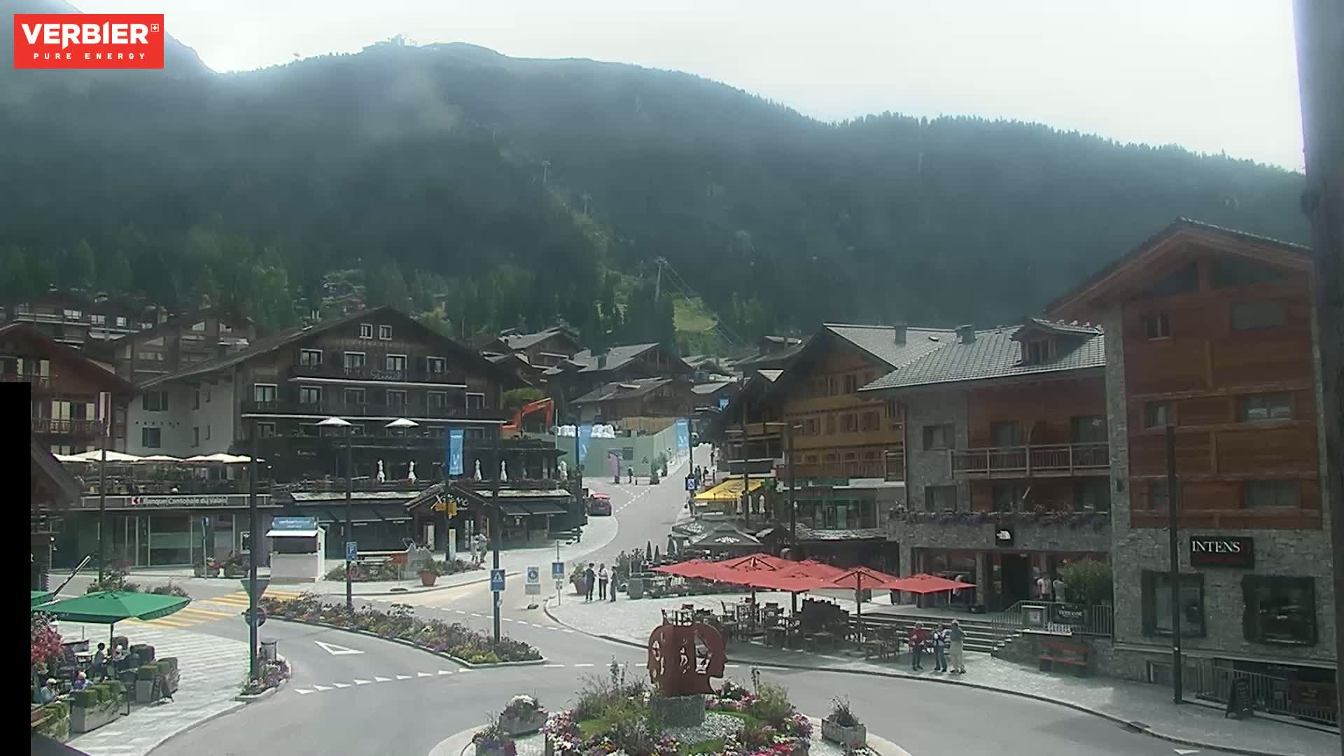 Verbier Ski Village  Center Live Cam - Val de Bagnes, Valais, Switzerland