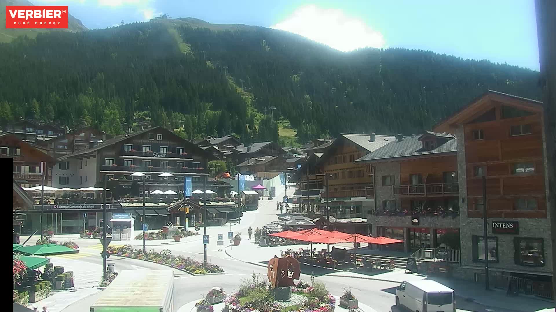 Verbier Ski Village  Center Live Cam - Val de Bagnes, Valais, Switzerland