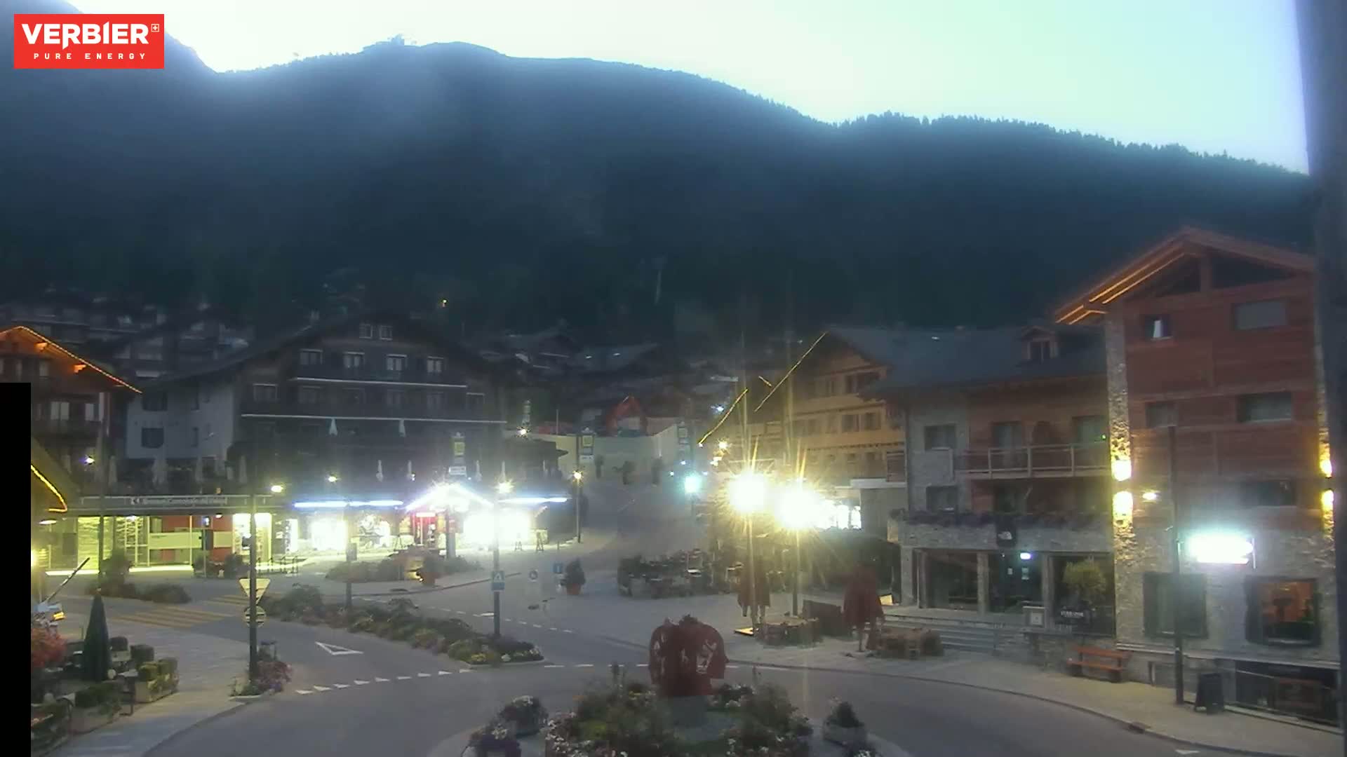 Verbier Ski Village  Center Live Cam - Val de Bagnes, Valais, Switzerland