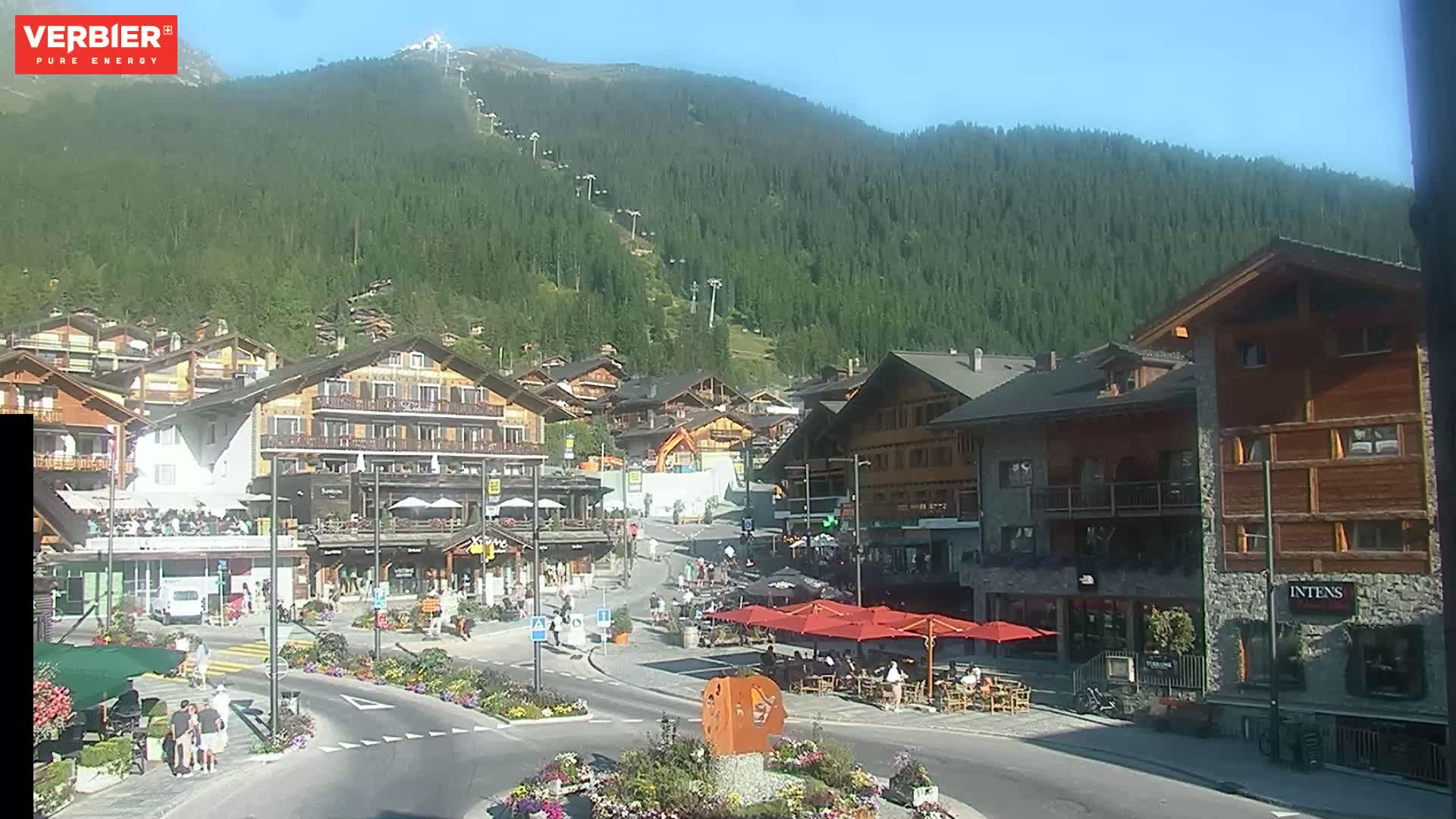 Verbier Ski Village  Center Live Cam - Val de Bagnes, Valais, Switzerland