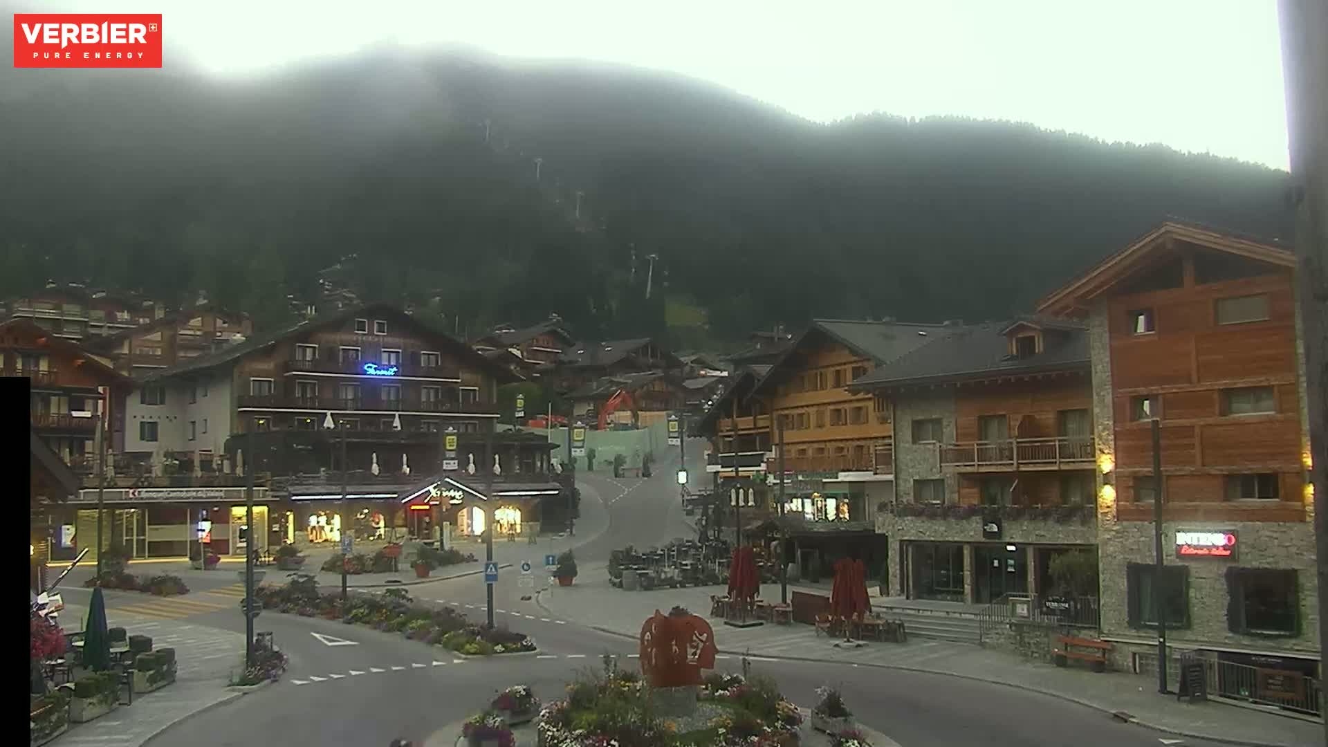 Verbier Ski Village  Center Live Cam - Val de Bagnes, Valais, Switzerland
