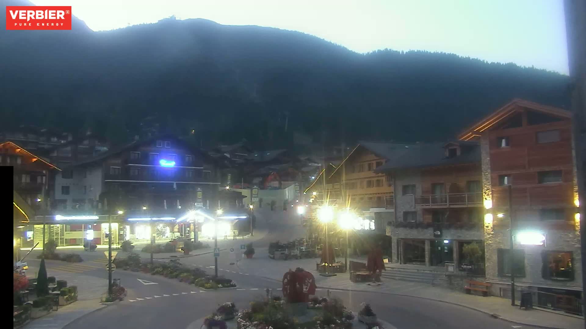 Verbier Ski Village  Center Live Cam - Val de Bagnes, Valais, Switzerland