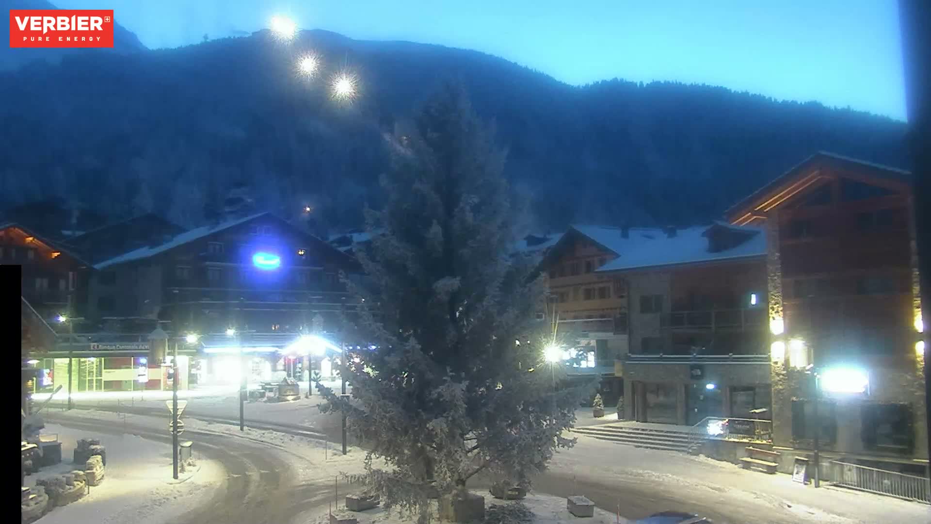 Verbier Ski Village  Center Live Cam - Val de Bagnes, Valais, Switzerland