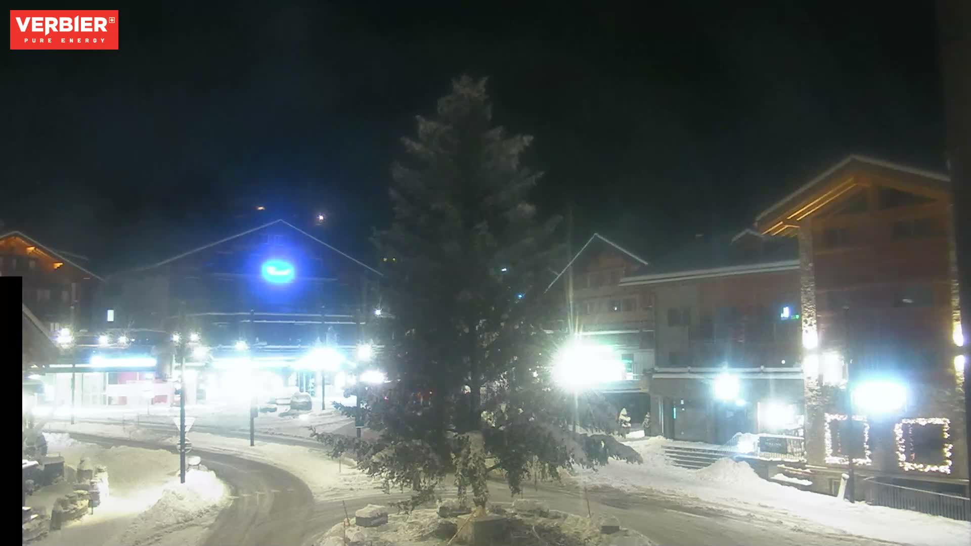 Verbier Ski Village  Center Live Cam - Val de Bagnes, Valais, Switzerland