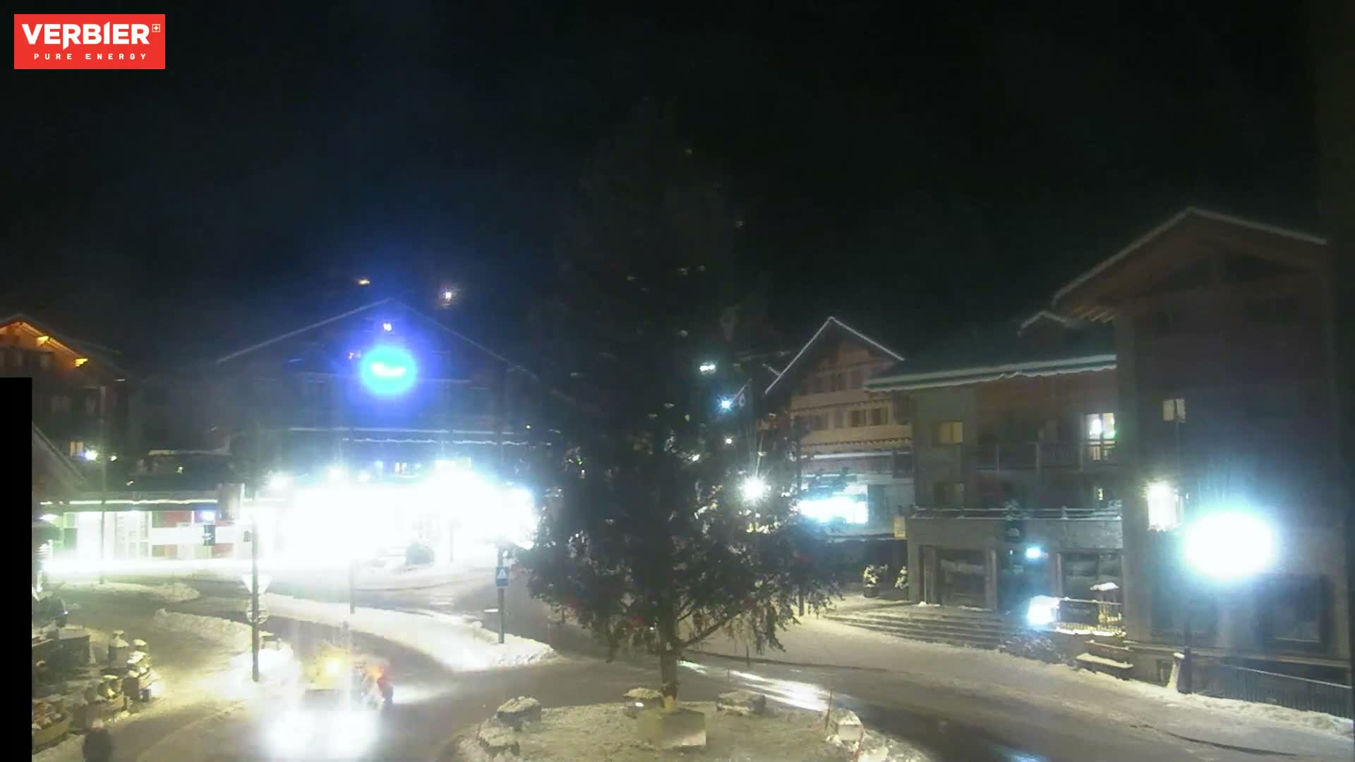 Verbier Ski Village  Center Live Cam - Val de Bagnes, Valais, Switzerland