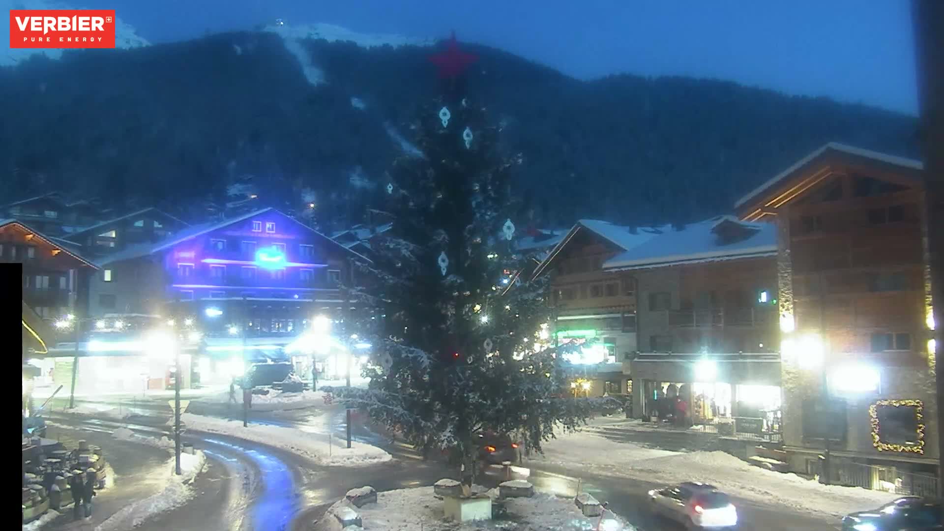 Verbier Ski Village  Center Live Cam - Val de Bagnes, Valais, Switzerland