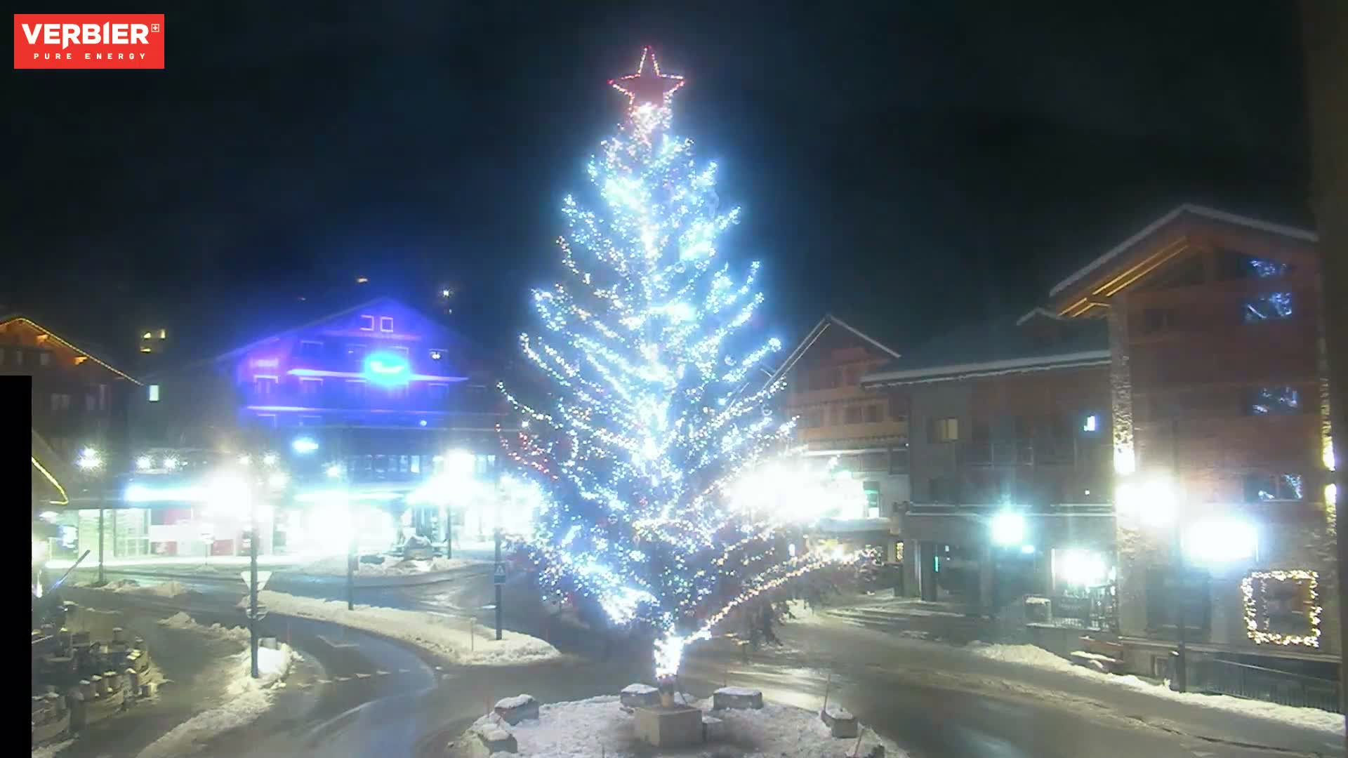 Verbier Ski Village  Center Live Cam - Val de Bagnes, Valais, Switzerland