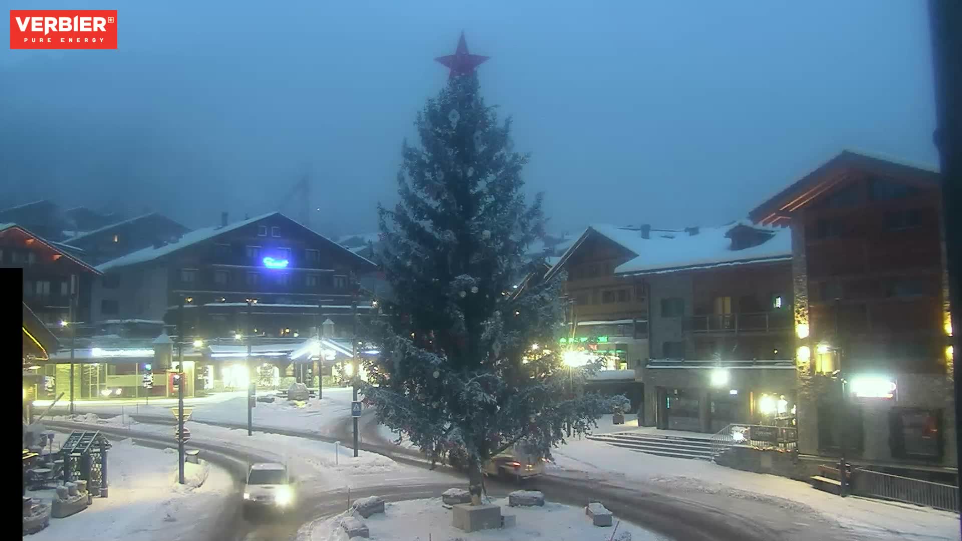 Verbier Ski Village  Center Live Cam - Val de Bagnes, Valais, Switzerland