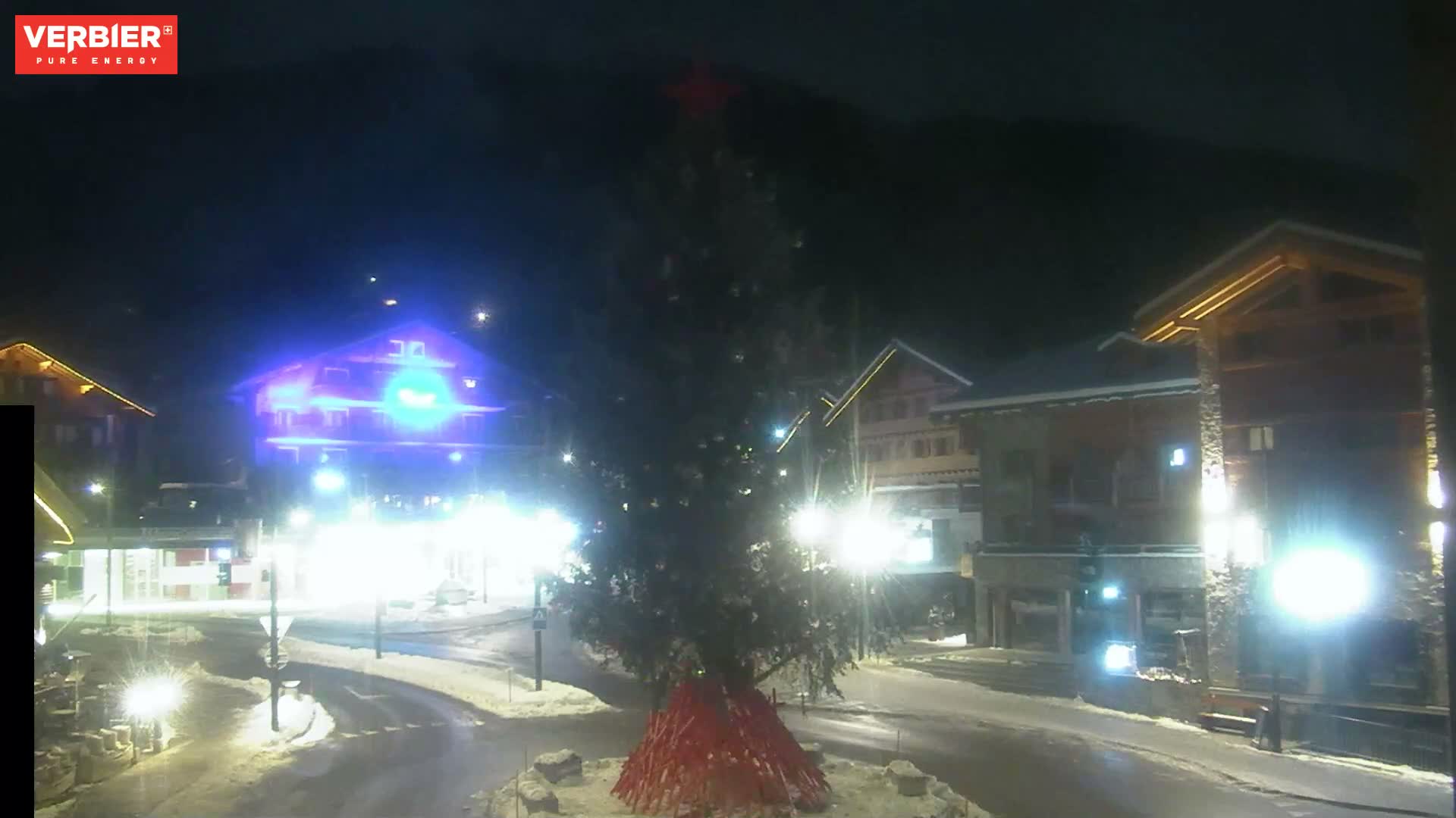 Verbier Ski Village  Center Live Cam - Val de Bagnes, Valais, Switzerland